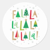 Cheerful Trees Stickers of Envelope Seals (Voorkant)