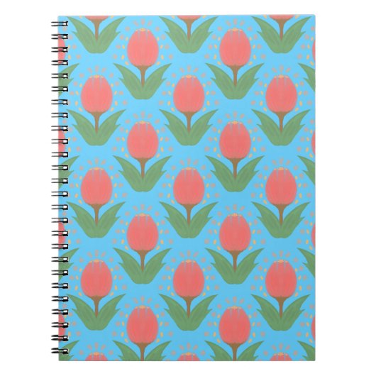 Cheerful Tulips Spiral Photo Notebook Notitieboek (Voorkant)