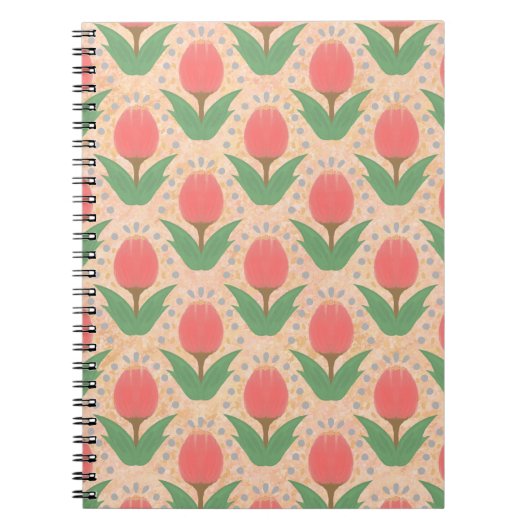 Cheerful Tulips Spiral Photo Notebook Notitieboek (Voorkant)