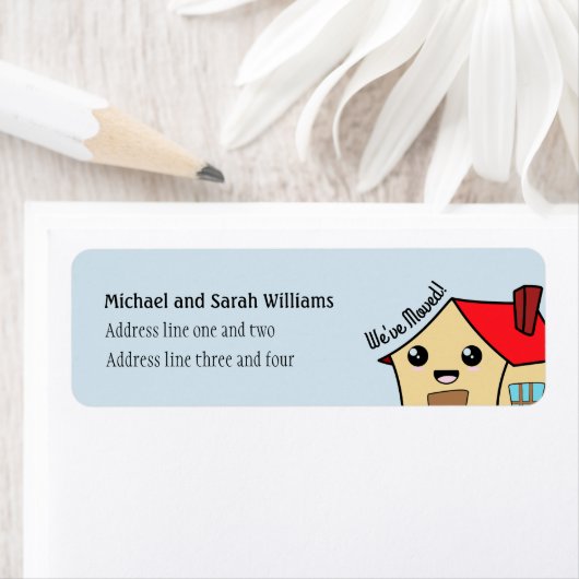 Cheerful We hebben House Custom verplaatst Etiket (Insitu)