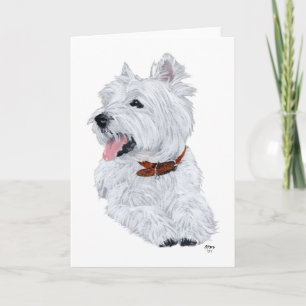 Cheerful West Highland White Terrier Kaart