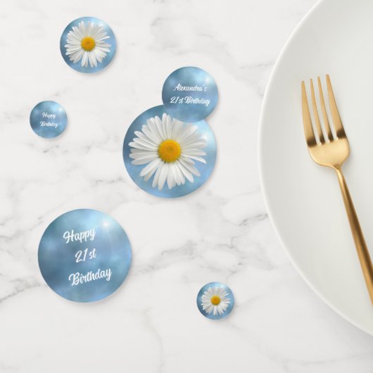 Cheerful White Daisy Confetti (Groep)