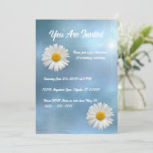 Cheerful White Daisy Kaart (Staand voorkant)