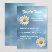 Cheerful White Daisy Kaart (Voorkant / Achterkant)