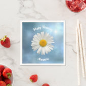 Cheerful White Daisy Servet (Insitu)