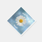 Cheerful White Daisy Servet (Hoek)