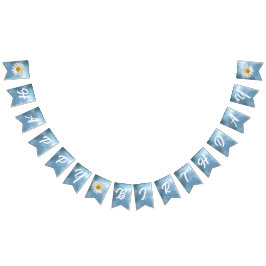 Cheerful White Daisy Vlaggetjes