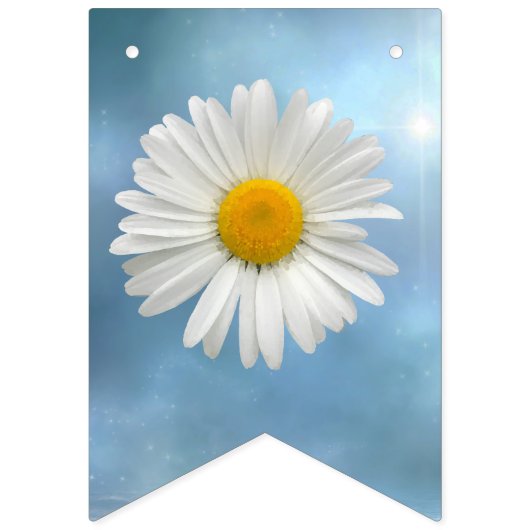 Cheerful White Daisy Vlaggetjes (Eerste vlag)