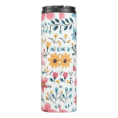Cheerful Wildflower Meadow Floral Thermosbeker (Achterkant)
