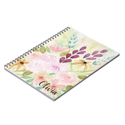 Cheerful Wildflower Notitieboek (Linkerzijde)