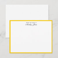 Cheerful Yellow and White Personalized Flat