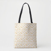 Cheerful Yellow Floral Waterverf Tote Bag (Voorkant)