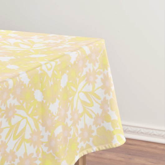 Cheerful Yellow Garden Floral Tablecloth Tafelkleed (Voorbeeld)