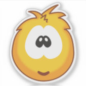 Cheerful Yellow Sneezies Sticker (Voorkant)