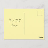 Cheerful Yellow Star Pattern Postcard Briefkaart (Achterkant)