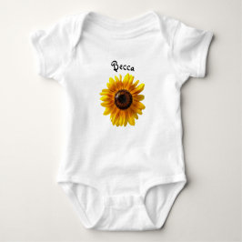 Cheerful Yellow Sunflower met bijen persoonlijk ge Romper