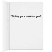 Cheerful Yellow Sunflower Rosh Hashanah Kaart (Binnen (Rechts))