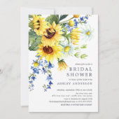 Cheerful Yellow Sunflower Vrijgezellenfeest Kaart (Voorkant)