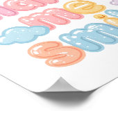 Cheerful "You Make Me Smile" Bubble Font Poster (Hoek)