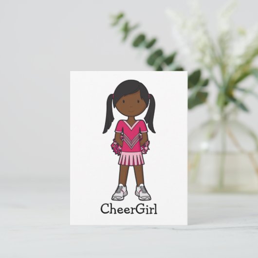 CheerGirl Briefkaart (Staand voorkant)