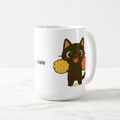 Cheering Black Cat Koffiemok (Voorkant rechts)