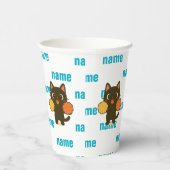 Cheering Black Cat Papieren Bekers (Rechts)