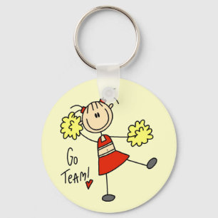 Cheering Go Team T-shirts en cadeaus Sleutelhanger
