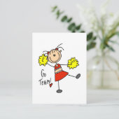 Cheering Go Team Tshirts en Gifts Briefkaart (Staand voorkant)
