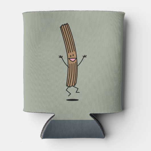 Cheering Jumping Churro Blikjeskoeler (Voorkant)