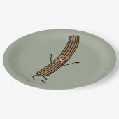 Cheering Jumping Churro Papieren Bordje (Gekanteld)