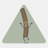 Cheering Jumping Churro Sticker (Voorkant)