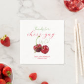 Cheering Ons Voor Kers Fruit  Servet (Insitu)