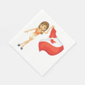 Cheering voor Canada Napkins Servet (Hoek)