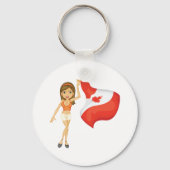 Cheering voor Canadese Sleutelhanger (Achterkant)