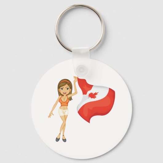 Cheering voor Canadese Sleutelhanger (Achterkant)