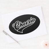 Cheerio Oval Sticker (Envelop)