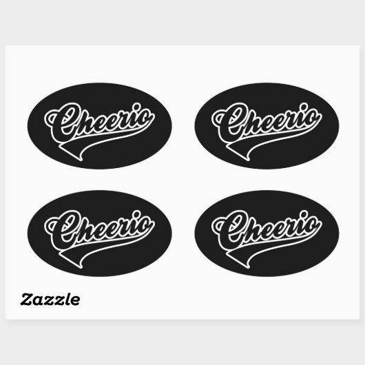 Cheerio Oval Sticker (Vel)