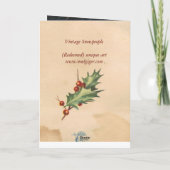 "Cheerio"  Sneeuwmensen Feestdagen Kaart (Achterkant)