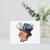 Cheerio Top Hat Guy Briefkaart (Staand voorkant)