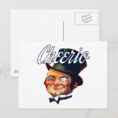 Cheerio Top Hat Guy Briefkaart (Voorkant / Achterkant)