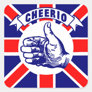  Cheerio Vierkante Sticker
