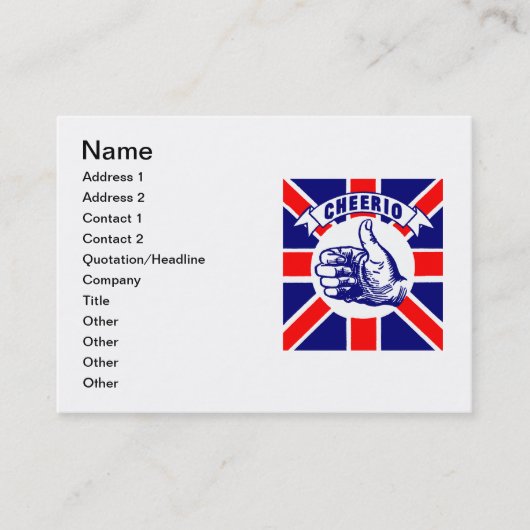  Cheerio Visitekaartje (Voorkant)