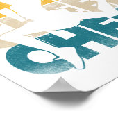 Cheerlead Cheer Cheer Retro Poster (Hoek)