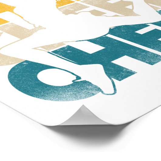 Cheerlead Cheer Cheer Retro Poster (Hoek)