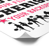 Cheerlead Cheer respecteer je bloedverwanten en be Poster (Hoek)