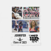 Cheerlead Class of 2023 Photo Collage Name Fleece Deken (Voorkant)