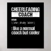 Cheerlead Coach Definition Cheerleader Trainer Poster (Voorkant)