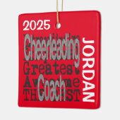 Cheerlead Coach Extraordinaire CUSTOM Keramisch Ornament (Links)