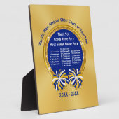 Cheerlead Coach Gift Ideeën gepersonaliseerd Fotoplaat (Zijkant)