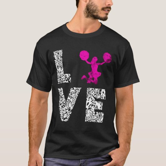 Cheerlead Danser Team Love Choreography T-shirt (Voorkant)